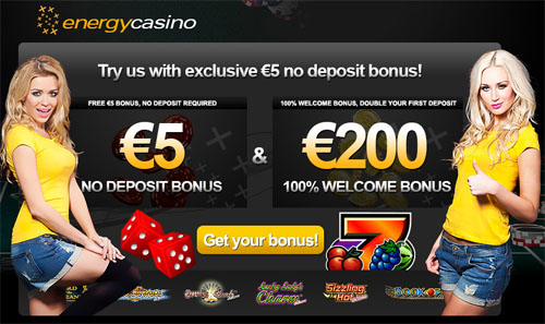 Get your €5 free at Energy Casino now!